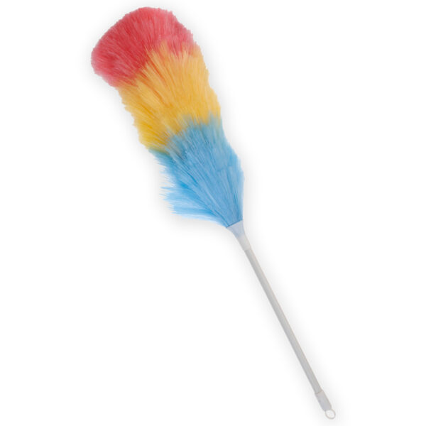Plumeau/duster - kunststof - 50 cm - stoffer/ragebol -