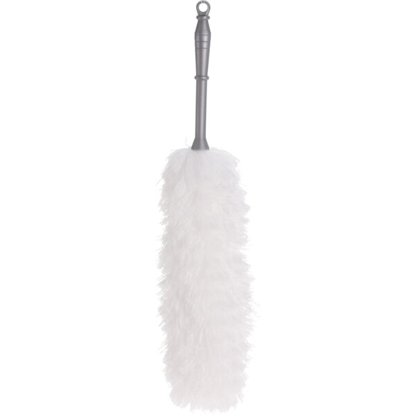 Plumeau/duster microvezel 15 x 50 cm grijs -