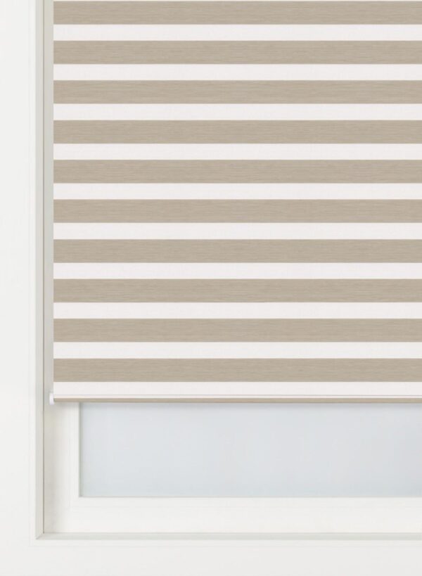 HEMA Duo Rolgordijn Structuur Verduisterend Beige (beige)