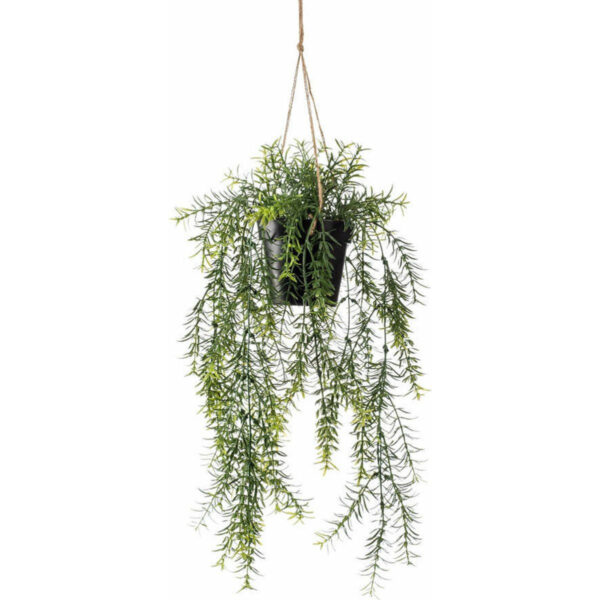 Emerald kunstplant/hangplant - Asparagus - groen - 50 cm lang